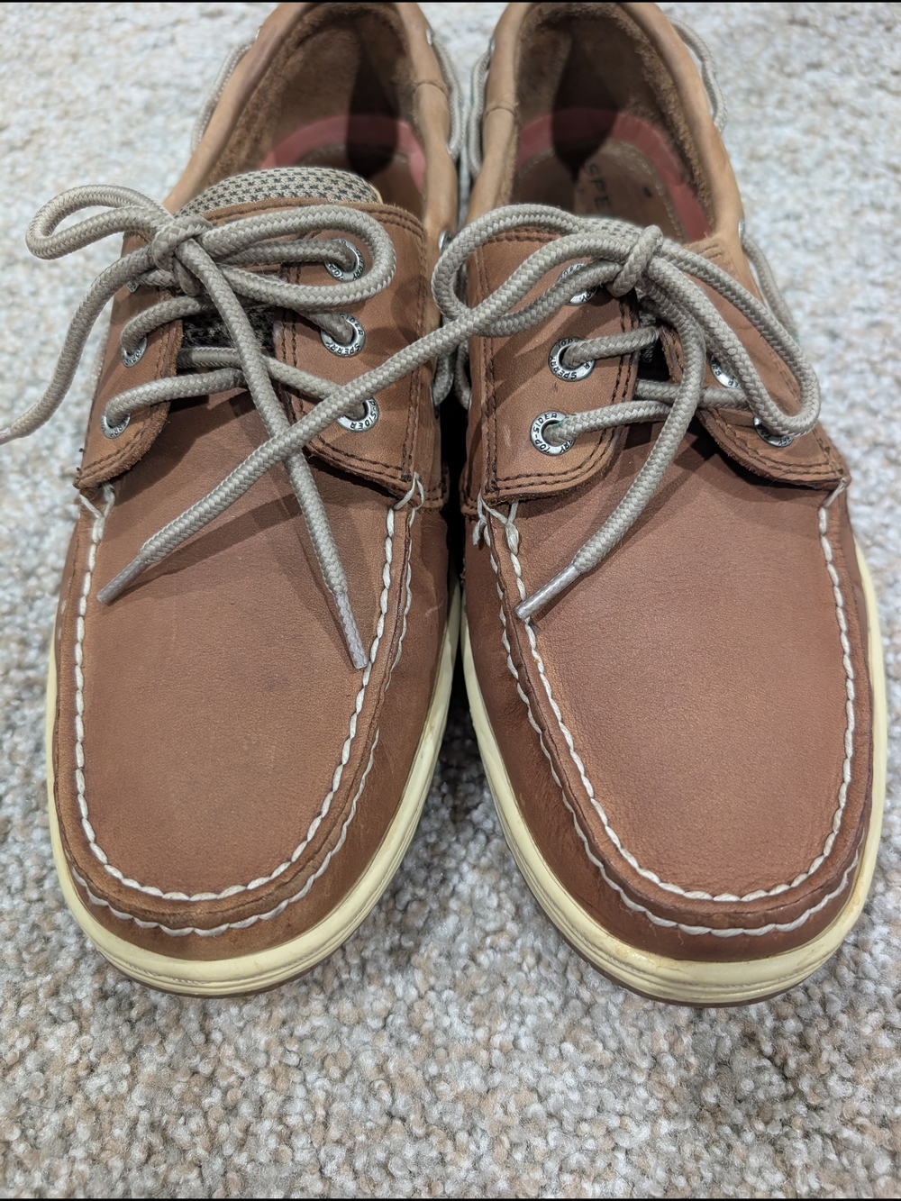 Sperry Top-Sider Brown Leather Boat Shoes Men’s 10